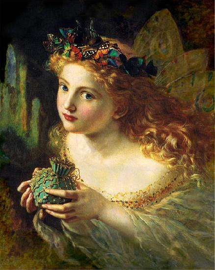Sophie Gengembre Anderson Take the Fair Face of Woman, and Gently Suspending, With Butterflies, Flowers, and Jewels Attending, Thus Your Fairy is Made of Most Beautiful Things China oil painting art